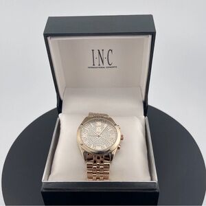 INC International Concepts Woman’s Rose Gold Bracelet Watch